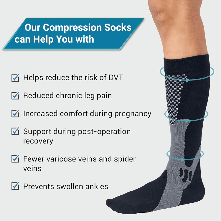 Mid Rise Leg Compression Socks